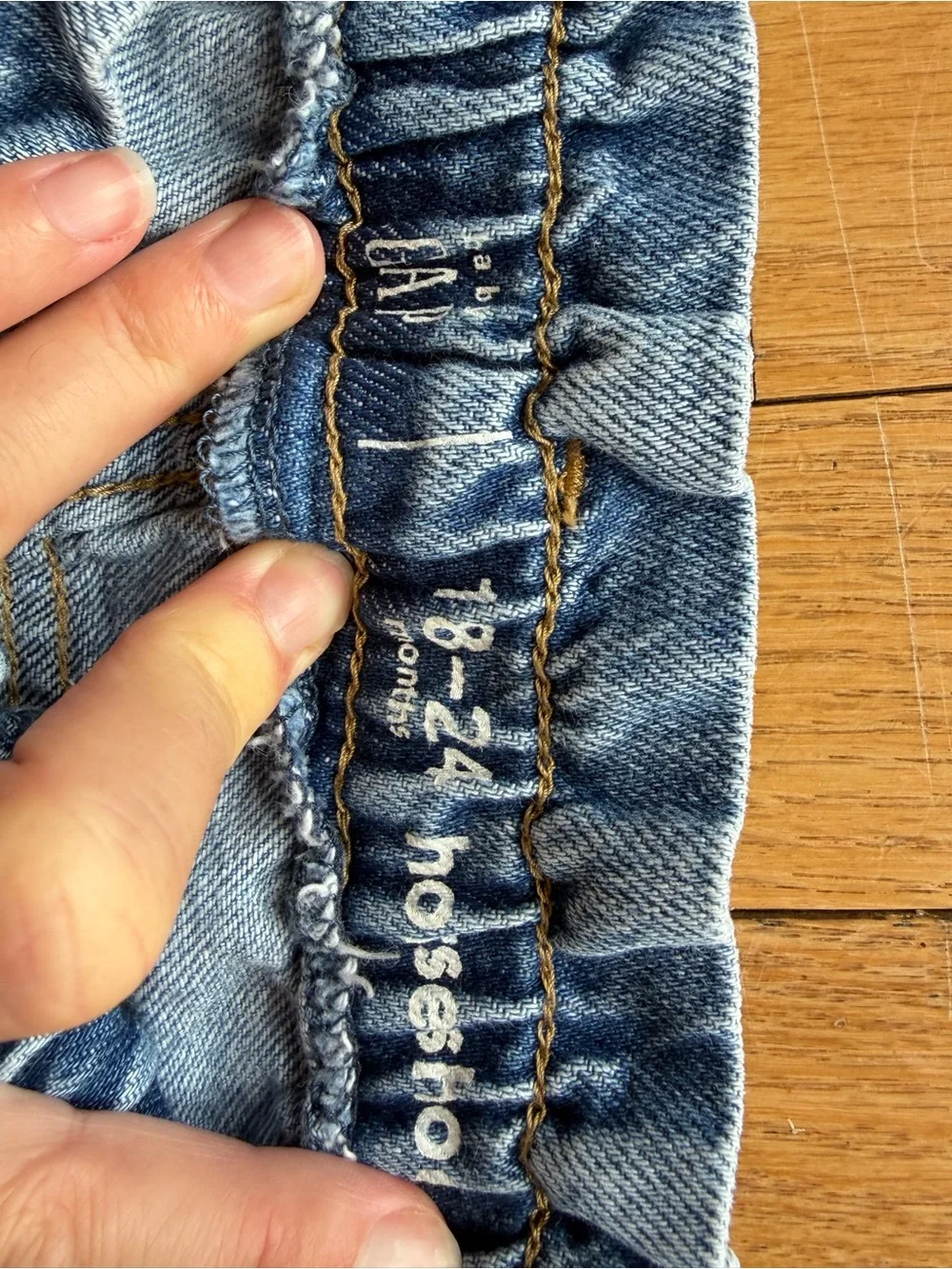 GAP Horseshoe Jeans with Heart Pocket